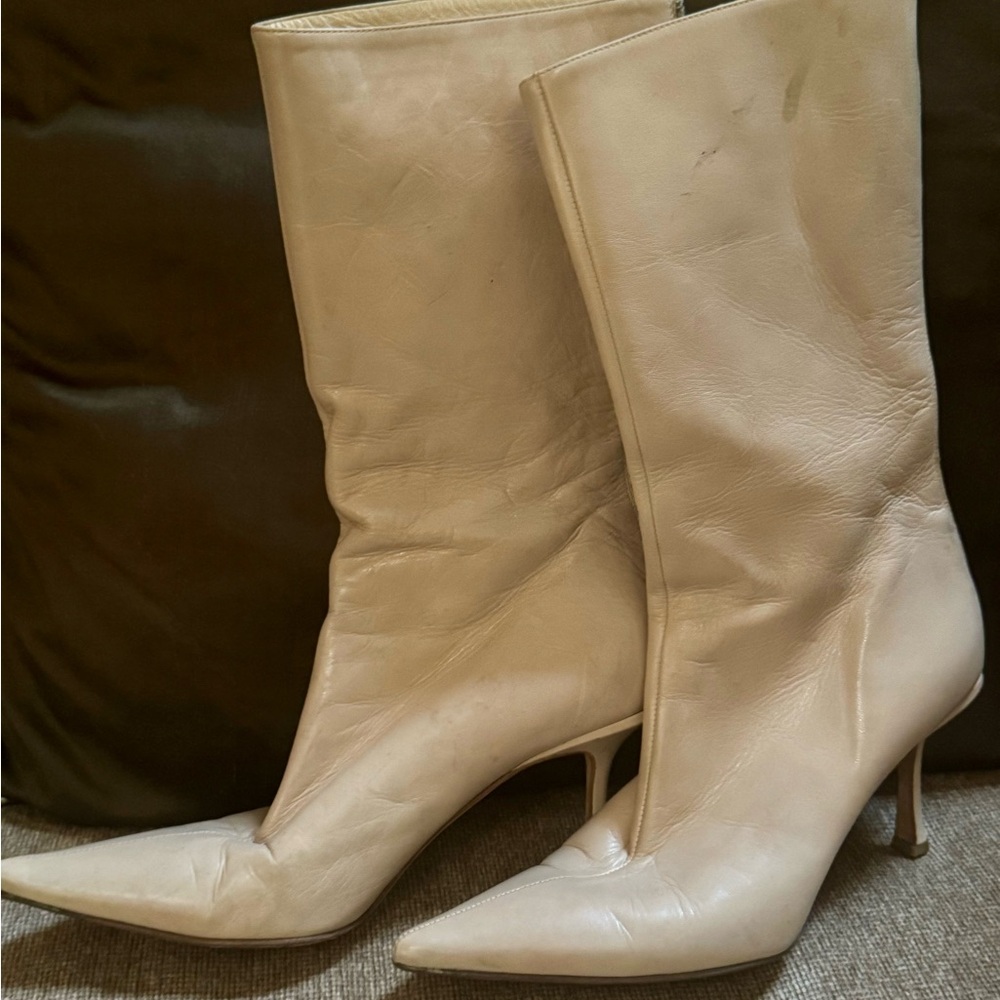 Jimmy Choo Beige Women's Boots